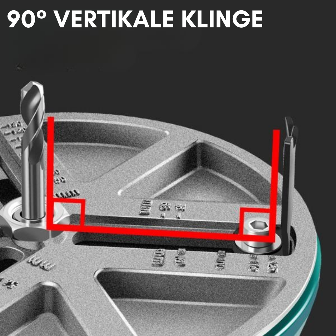 Circava | Verstellbare Lochsäge 10–14 cm für Bohrmaschinen, Schnitttiefe 35 mm