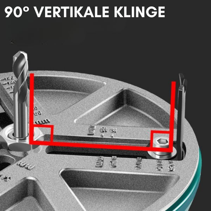 Circava | Verstellbare Lochsäge 10–14 cm für Bohrmaschinen, Schnitttiefe 35 mm