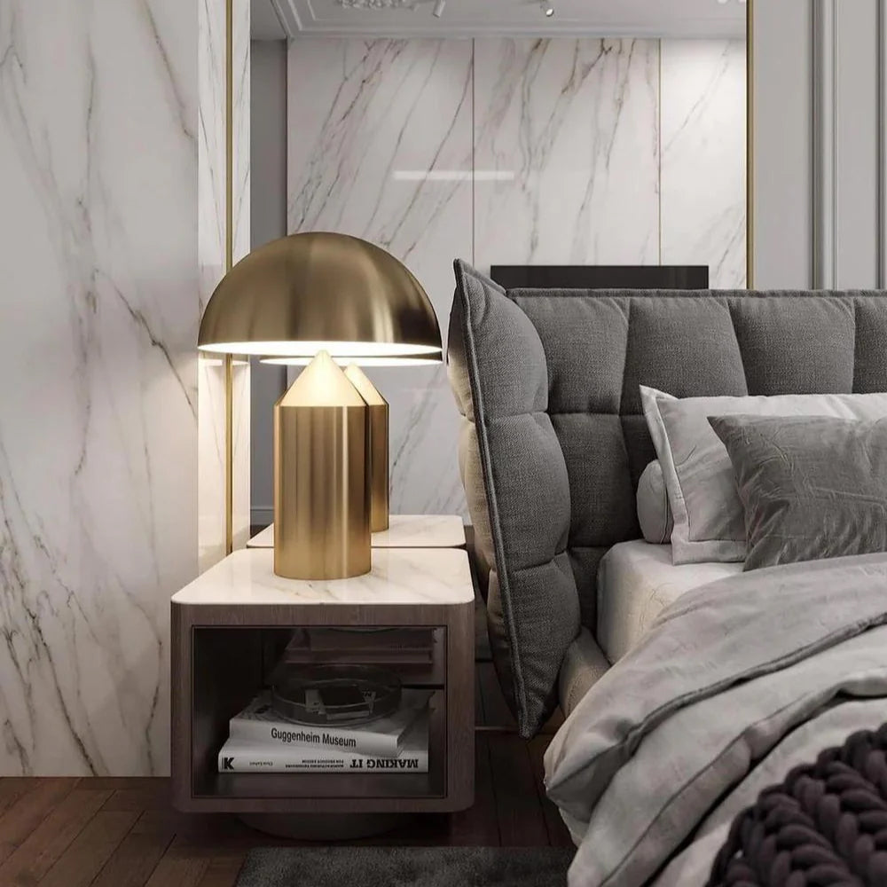 Lampada da tavolo Altessa Oro – Lampada di design di lusso in oro con controllo touch