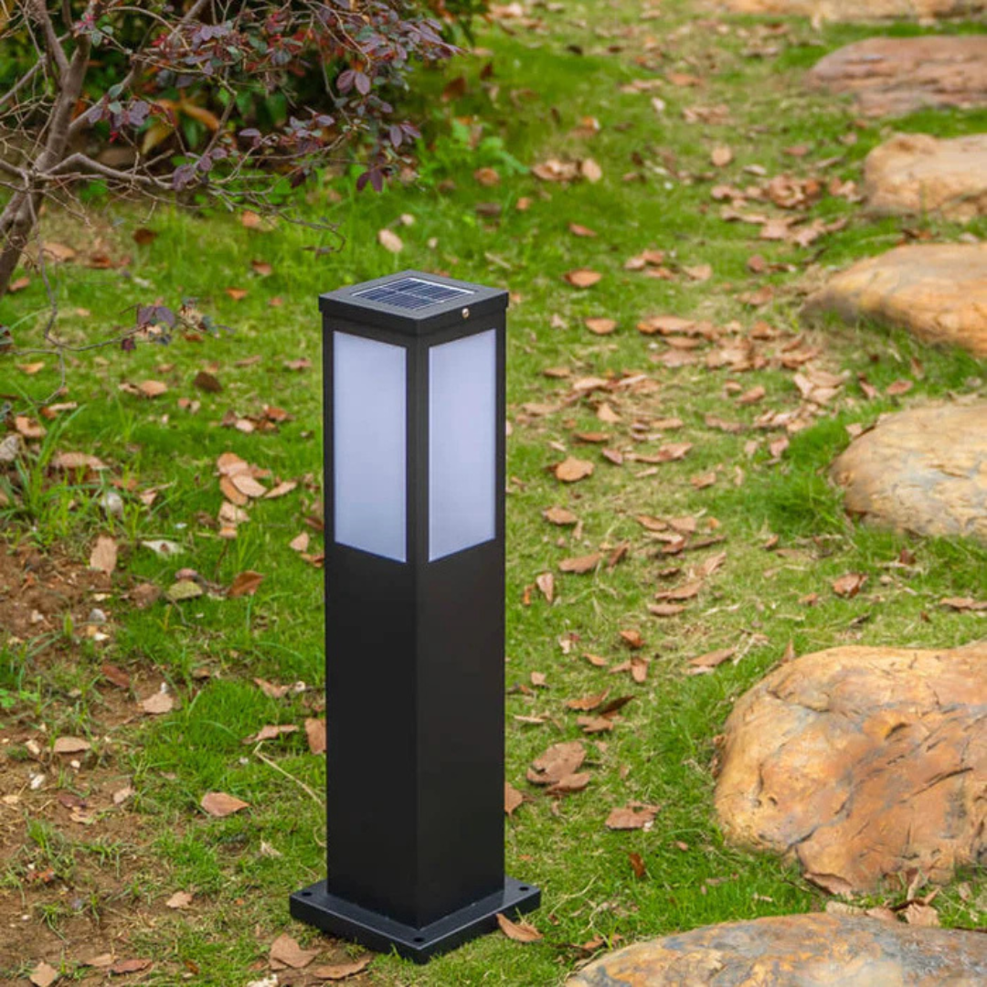 Lunviora Halo | Lampada da esterno di design solare con effetto luce soffusa