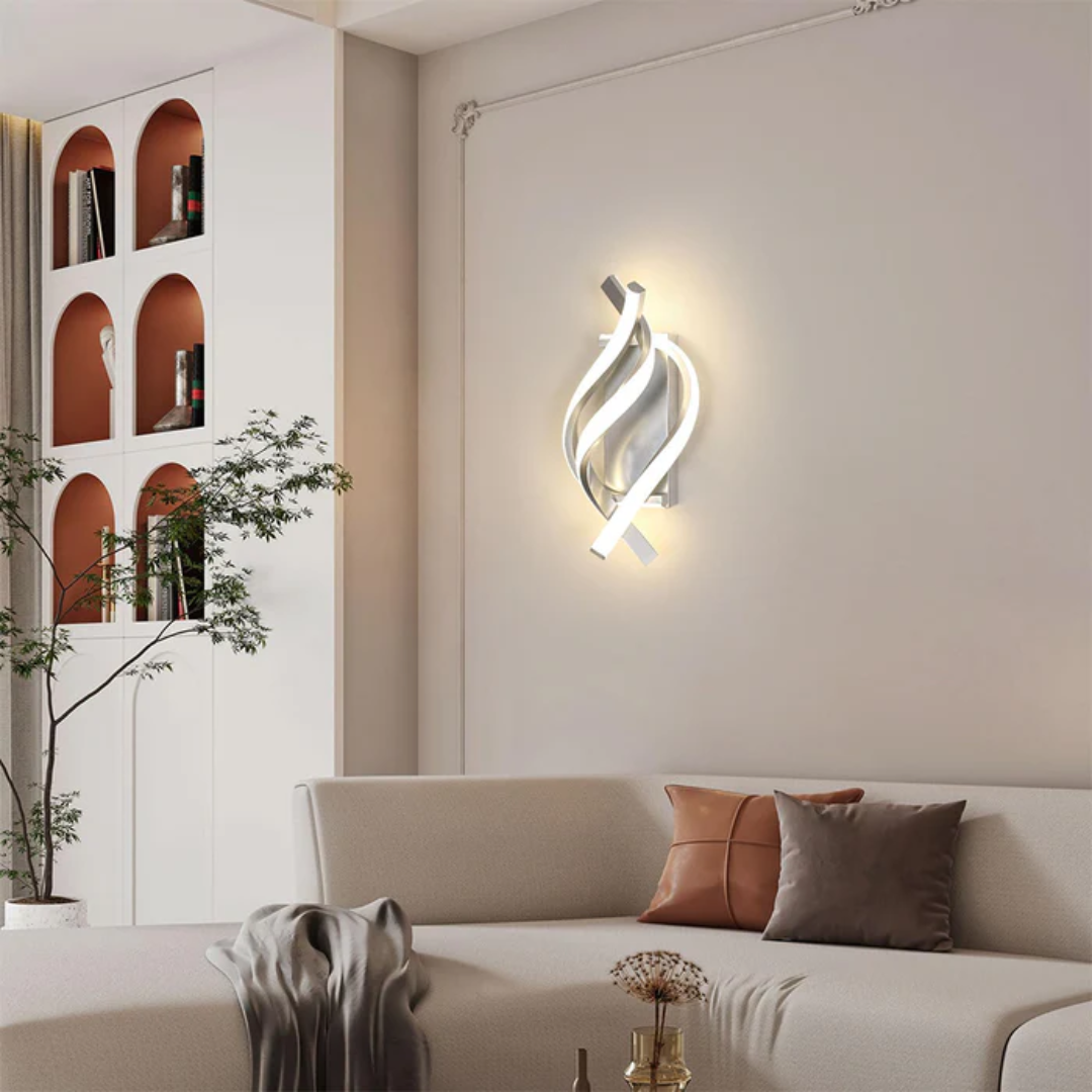 Lampada da parete moderna | Design minimalista | Luce LED calda | Alluminio