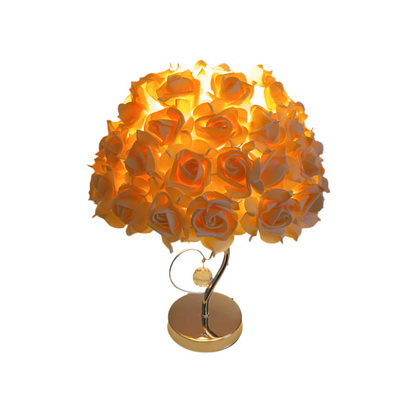 Celestria Valea | Lampada da tavolo LED romantica con paralume in tessuto