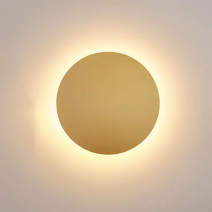 Hadro Arc | Applique LED rotonda nero-oro per interni