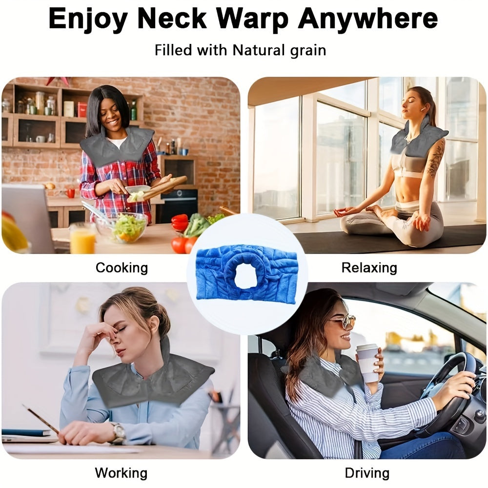 Teplina | Coussin chauffant pour micro-ondes, lesté, pour la nuque et les épaules