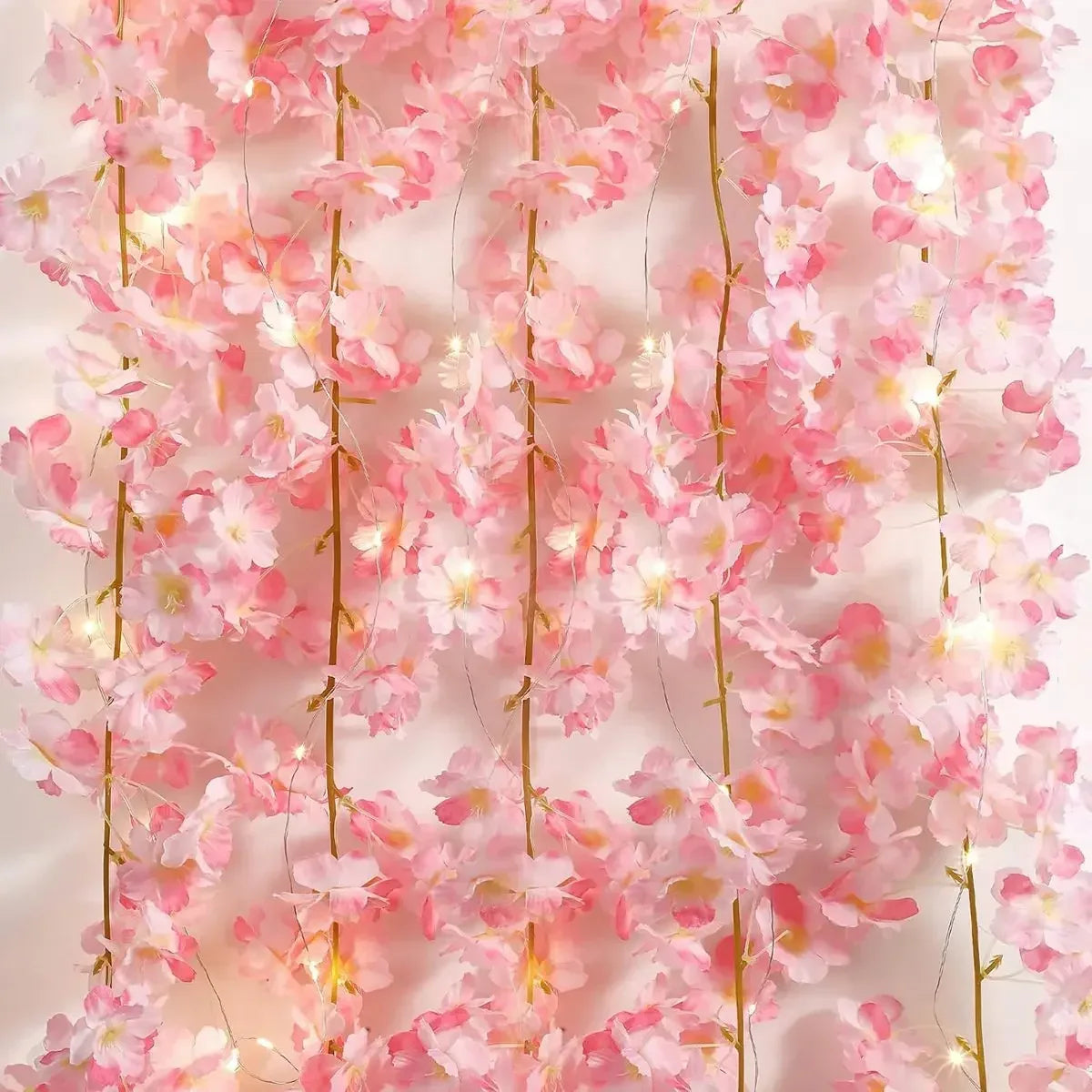 Sakuva | Kirschblüten Lichterkette 2 m mit 20 LEDs, batteriebetrieben