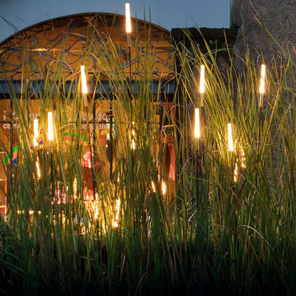 Set luci solari a canna di palude (6 pezzi) – Illuminazione da giardino LED impermeabile