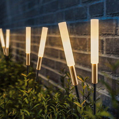 Set luci solari a canna di palude (6 pezzi) – Illuminazione da giardino LED impermeabile