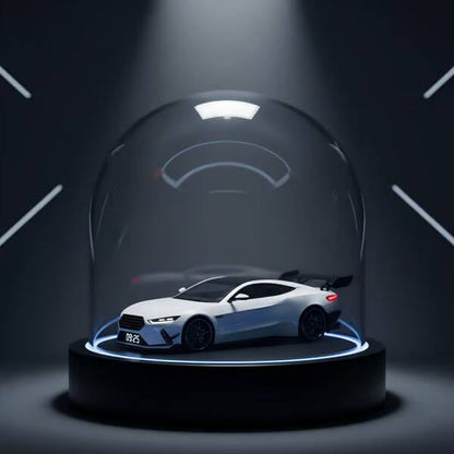 Vroomera | Wecker in Sportwagen-Optik mit Motorsound, LED-Anzeige und Nebeleffekt