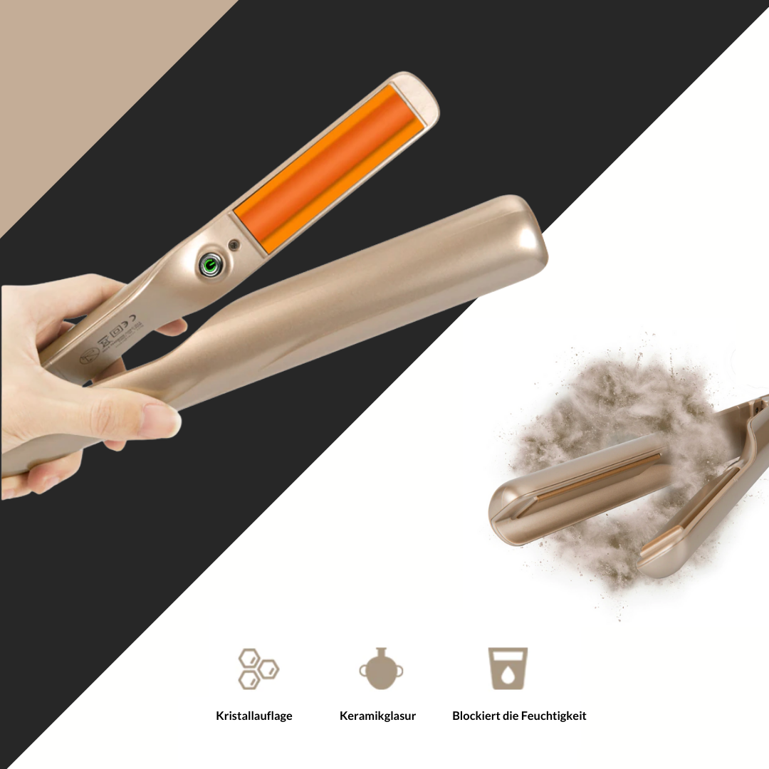 VivaCurl | 2-in-1 Hair Straightener with Ceramic Plates, 140–220 °C