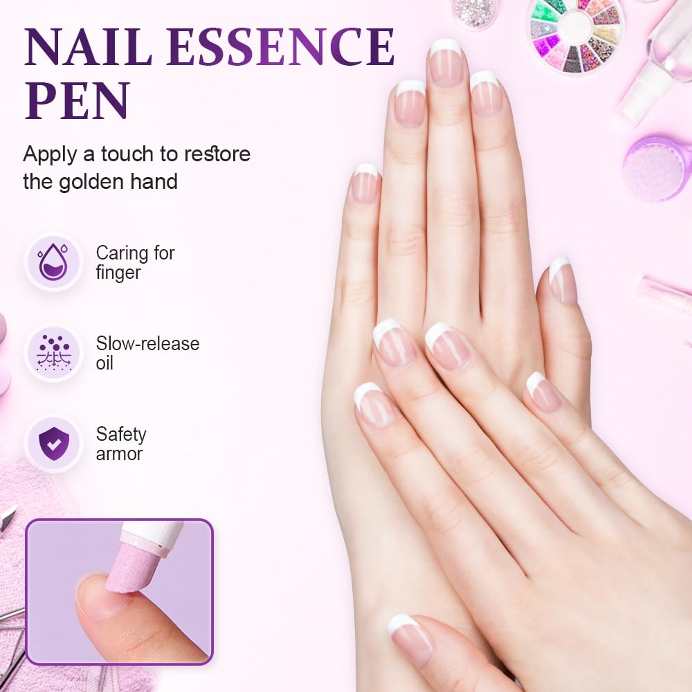 Kelora | Penna 3-in-1 per la cura delle unghie con olio di camelia e jojoba, 2 pezzi