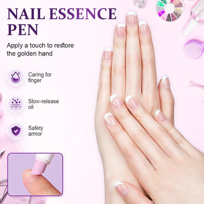Kelora | Penna 3-in-1 per la cura delle unghie con olio di camelia e jojoba, 2 pezzi
