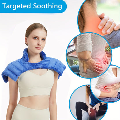 Teplina | Coussin chauffant pour micro-ondes, lesté, pour la nuque et les épaules