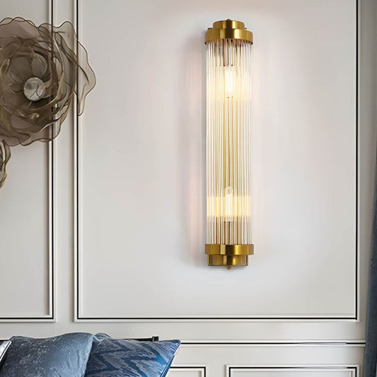 Kristall Wandleuchte Goldglanz – Luxus Wandlampe mit Kristallen und goldenem Finish