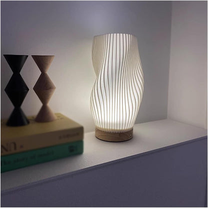 Wavecrest Aura | Lampada da tavolo LED dal design ondulato
