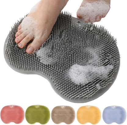 Sohlaro | Tappetino in silicone per la pulizia dei piedi con ventose per la doccia