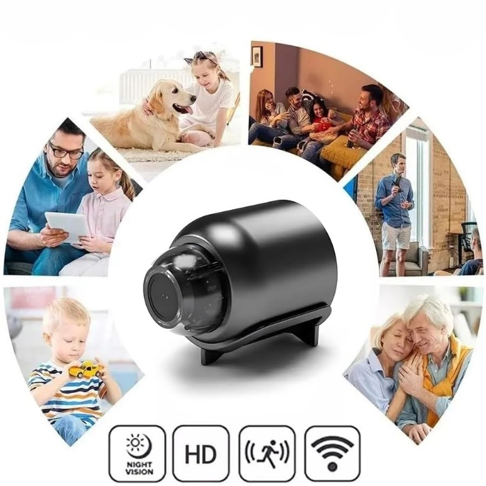 Obsento | Mini cámara de vigilancia 1080p con WiFi, 4G y visión nocturna