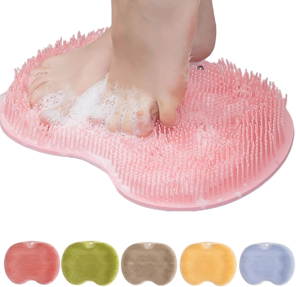 Sohlaro | Tappetino in silicone per la pulizia dei piedi con ventose per la doccia