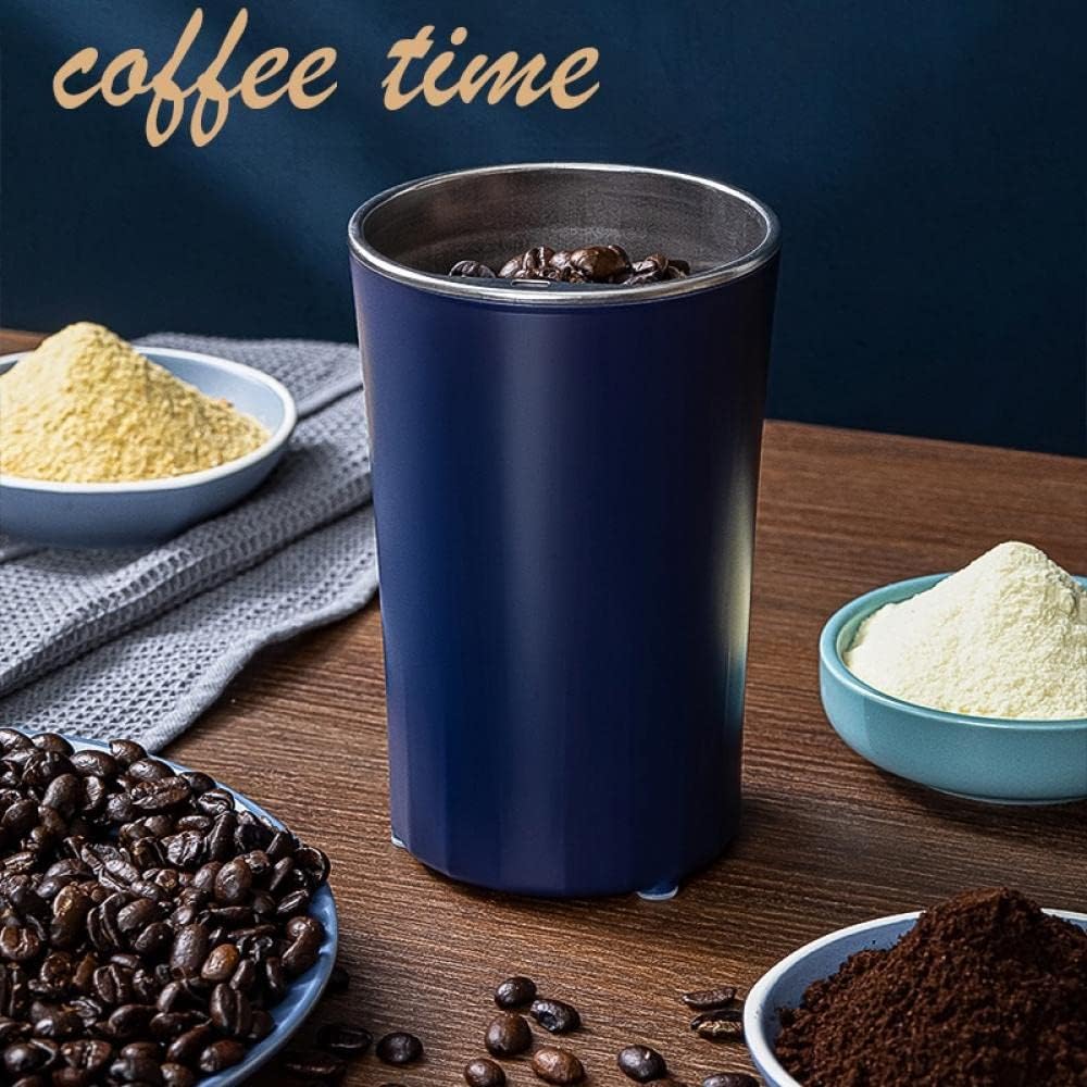 Mahlora | Molinillo eléctrico de cereales de 150 W con cuchillas de acero inoxidable y un solo toque