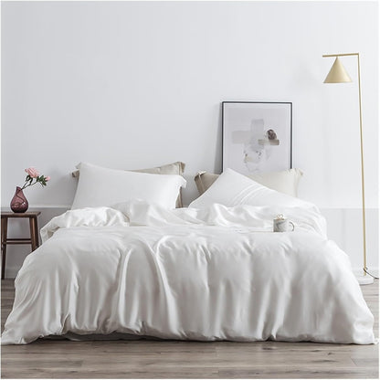 SilkÉvo | Set di biancheria da letto in seta di gelso, 25 momme, 4 pezzi