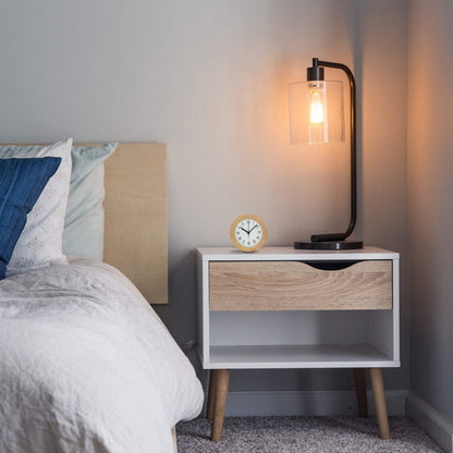 Buchwen | Lautloser Wecker aus Buchenholz mit LED-Licht und Snooze