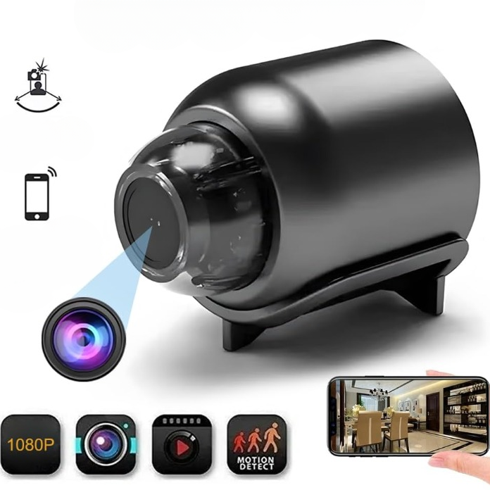Obsento | Mini cámara de vigilancia 1080p con WiFi, 4G y visión nocturna