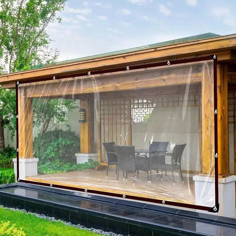 Klarvia | Transparente Schutzplane aus PE, reißfest und wetterfest, 2×2 bis 4×8 m
