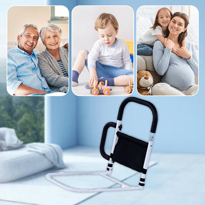 BedGuardian | Höhenverstellbare Bettstange mit rutschfestem Griff & Eisenrahmen
