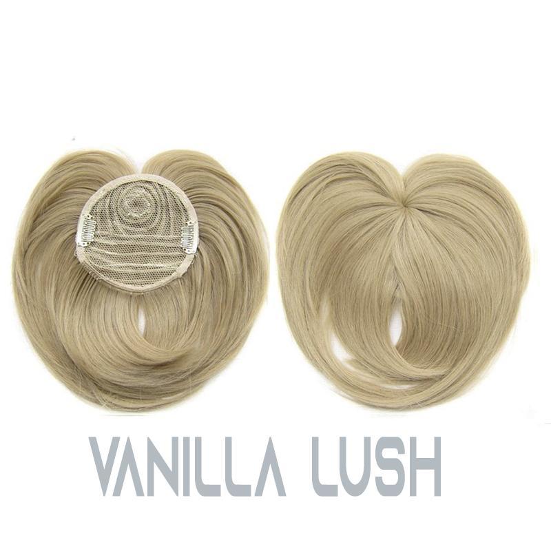Toppina | Postizo con clip para la coronilla de cabello sintético, 22 cm