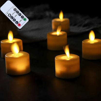 Flamira | LED Kerzen mit beweglicher Flamme, Fernbedienung und Timer