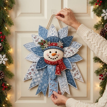 Stichora | Kit da cucito natalizio per la porta, cucitura a mano senza macchina da cucire, ca. 40 × 35 cm