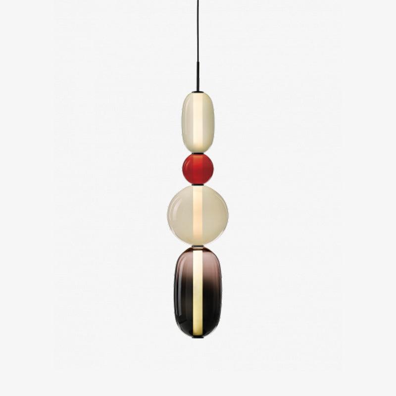 Lampada a sospensione elegante da designer – Vetro colorato moderno