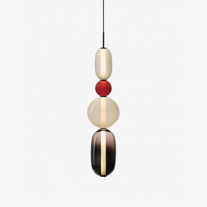 Lampada a sospensione elegante da designer – Vetro colorato moderno