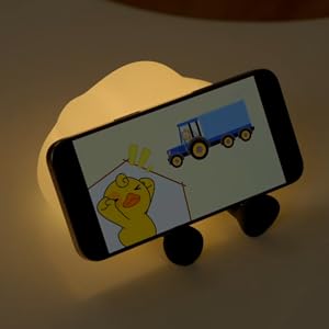 Nuvia Lumo | Lampada da comodino LED ricaricabile USB a forma di nuvola con dimmer touch