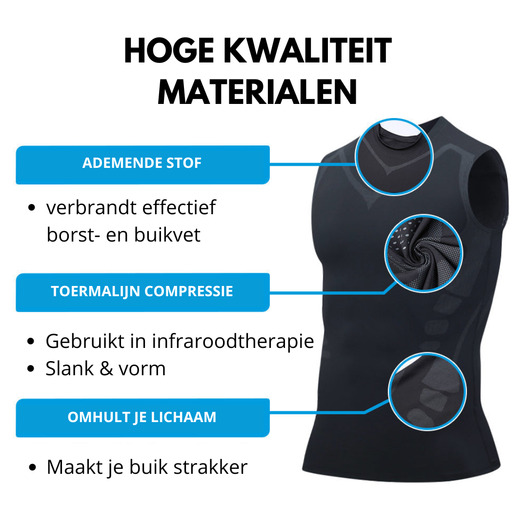 Haltaro | Camiseta correctora de postura para hombre con compresión para la espalda y los hombros