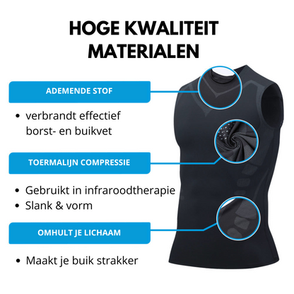 Haltaro | Camiseta correctora de postura para hombre con compresión para la espalda y los hombros