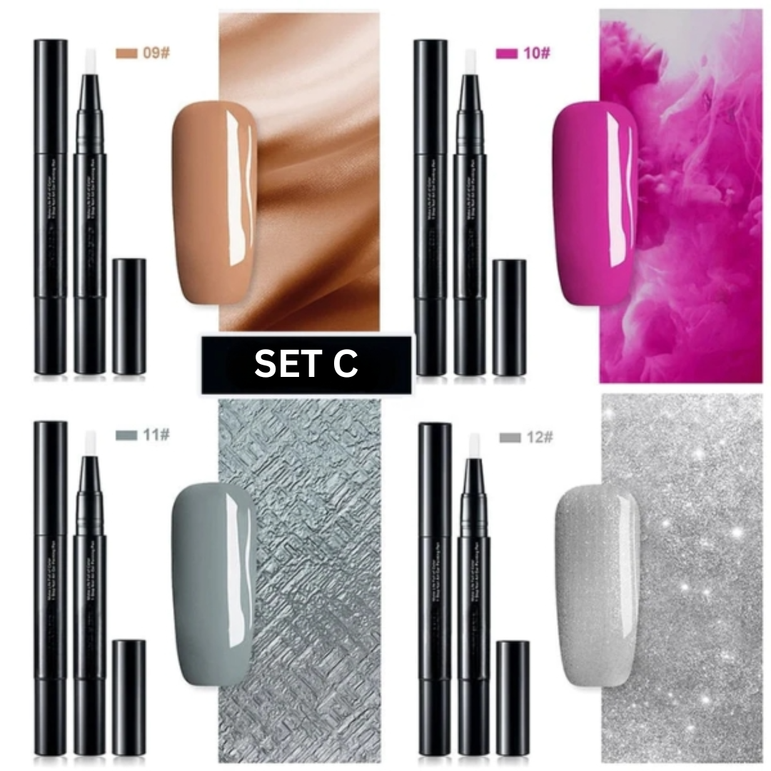 Nailyra | Nail Art Pens with Gel Polish and Fine Tip, Set