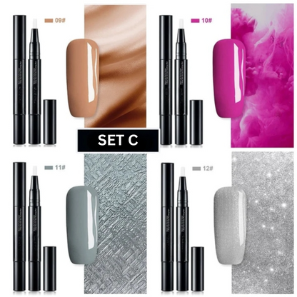 Nailyra | Nail Art Pens with Gel Polish and Fine Tip, Set