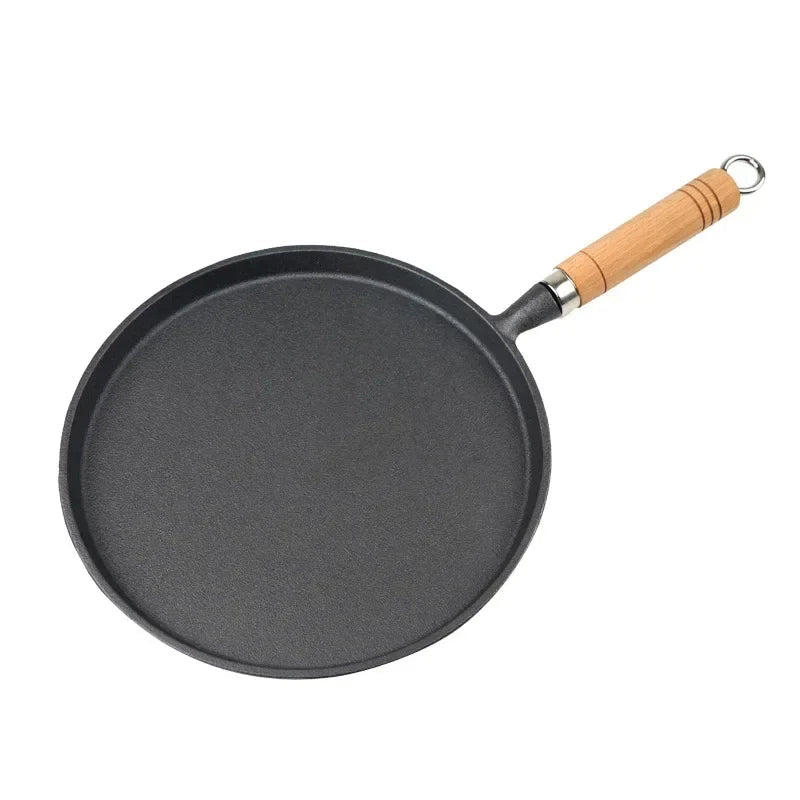 BratFeuer | Sartén de hierro fundido 26 cm, sin revestimiento, apta para inducción