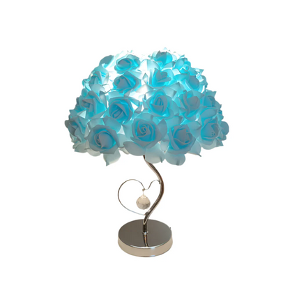 Celestria Valea | Lampada da tavolo LED romantica con paralume in tessuto