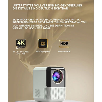 Leinvia | Full HD 1080p mini projector, supports 4K, with speaker