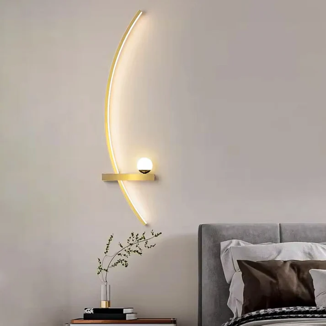 Zetra Linea | Lampada da parete LED minimalista con finitura lussuosa