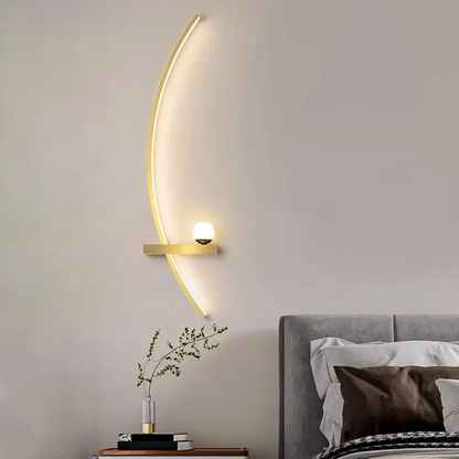 Zetra Linea | Lampada da parete LED minimalista con finitura lussuosa