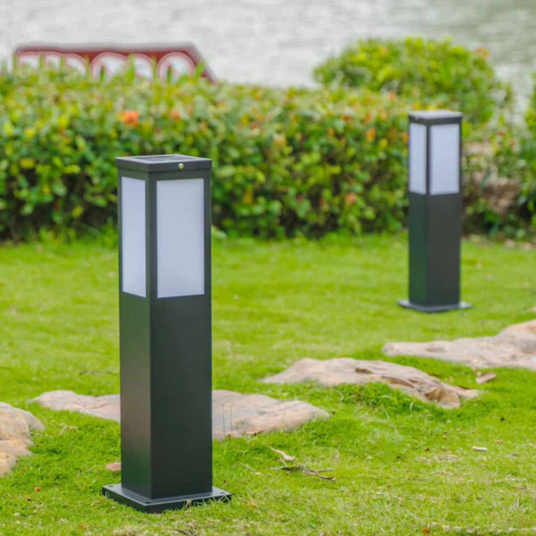 Lunviora Halo | Lampada da esterno di design solare con effetto luce soffusa