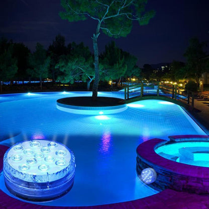 Nixora | Wasserdichte LED Unterwasserleuchte mit Saugnapf und Fernbedienung
