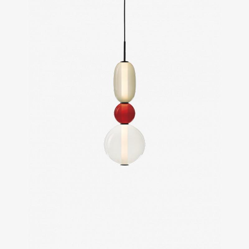 Lampada a sospensione elegante da designer – Vetro colorato moderno