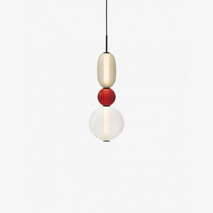 Lampada a sospensione elegante da designer – Vetro colorato moderno