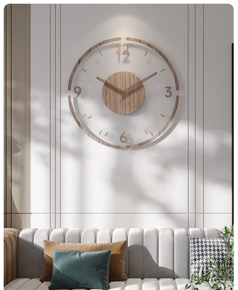 NordWood | Designer Wooden Wall Clock | Scandinavian Design & Natural Elegance for Modern Spaces