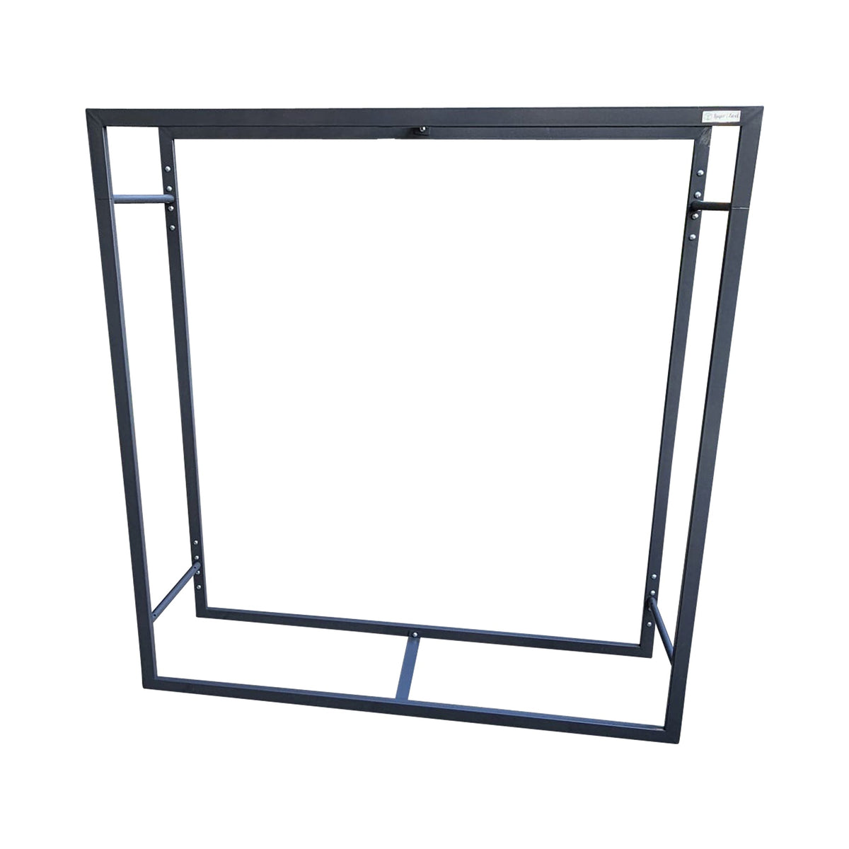 Holvanto | Kaminholzregal aus Stahl 116 × 110 × 28 cm, pulverbeschichtet, innen & außen