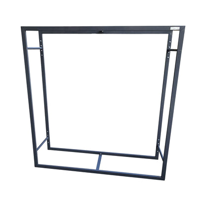 Holvanto | Kaminholzregal aus Stahl 116 × 110 × 28 cm, pulverbeschichtet, innen & außen