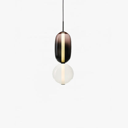 Lampada a sospensione elegante da designer – Vetro colorato moderno